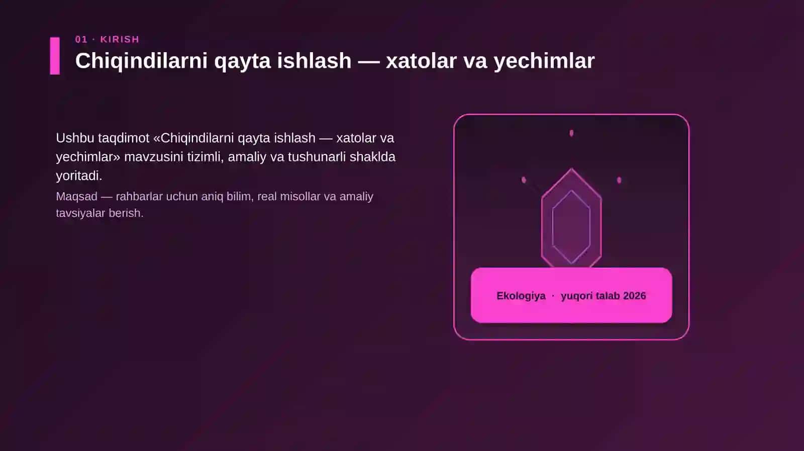 Chiqindilarni qayta ishlash — xatolar va yechimlar 3