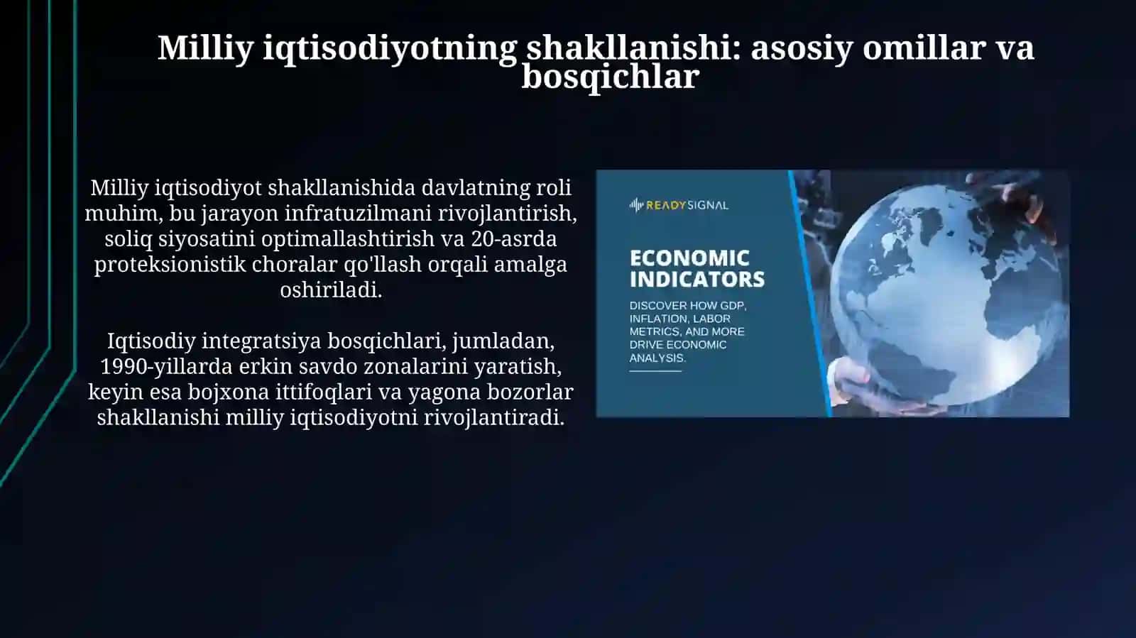 Milliy iqtisodiyotning qarortopishivauningmakroiqtisodiykoʻrsatkichlari 3
