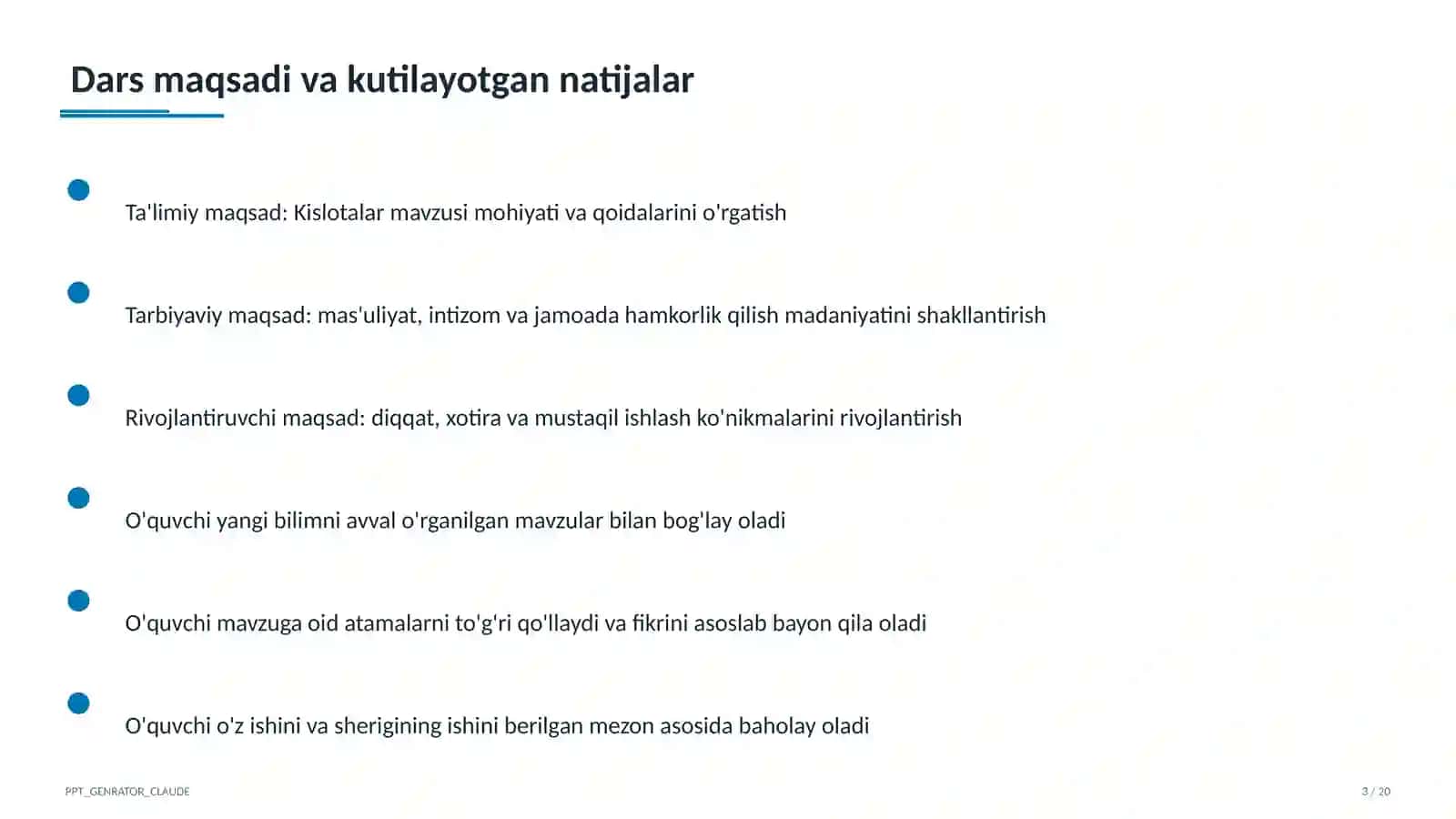Kislotalar (8-sinf) 3