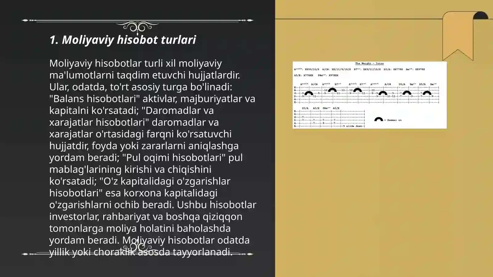 Moliyaviy hisobot turlari 3