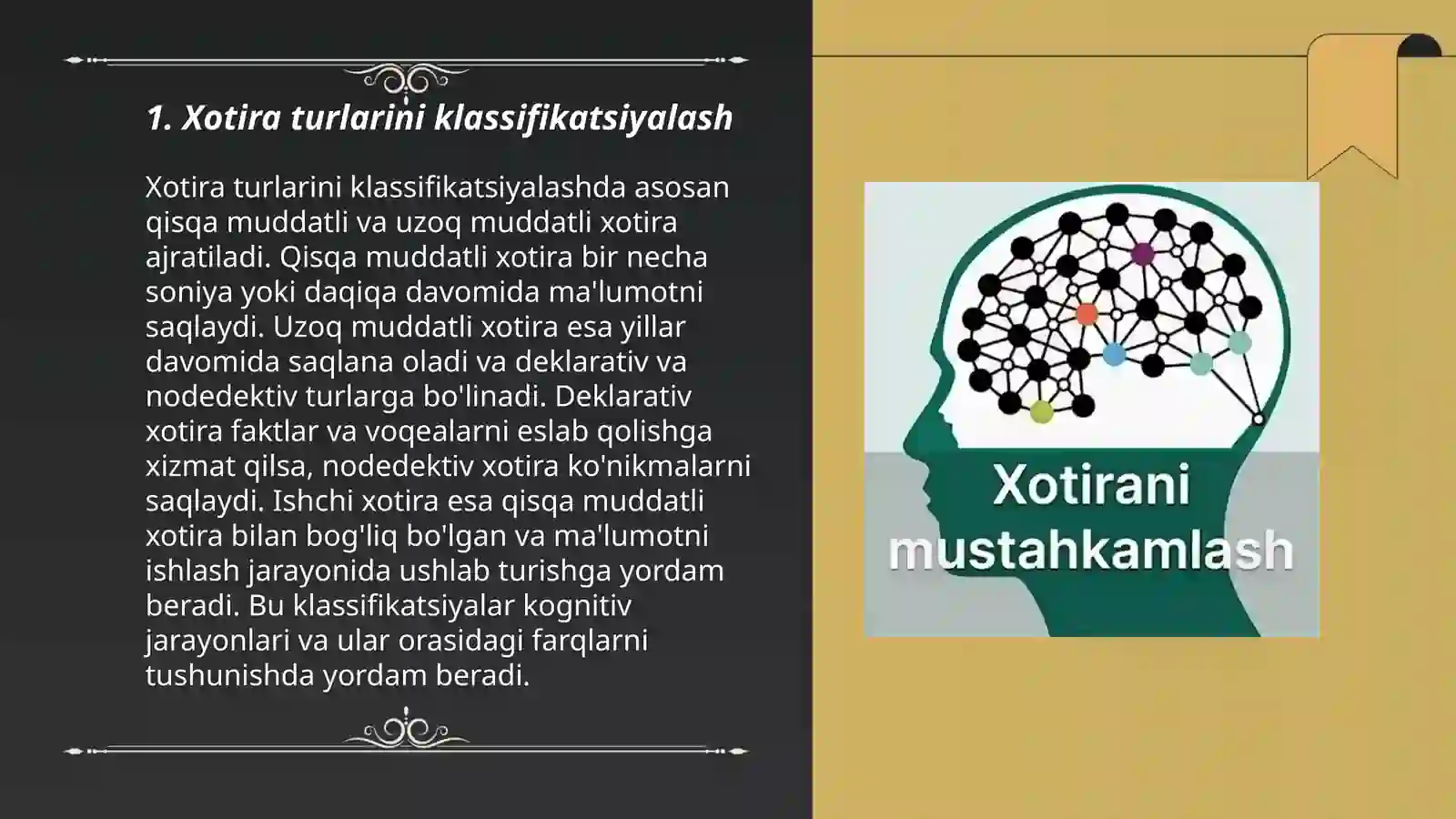 Xotirani diognostika qilish metodlari 3