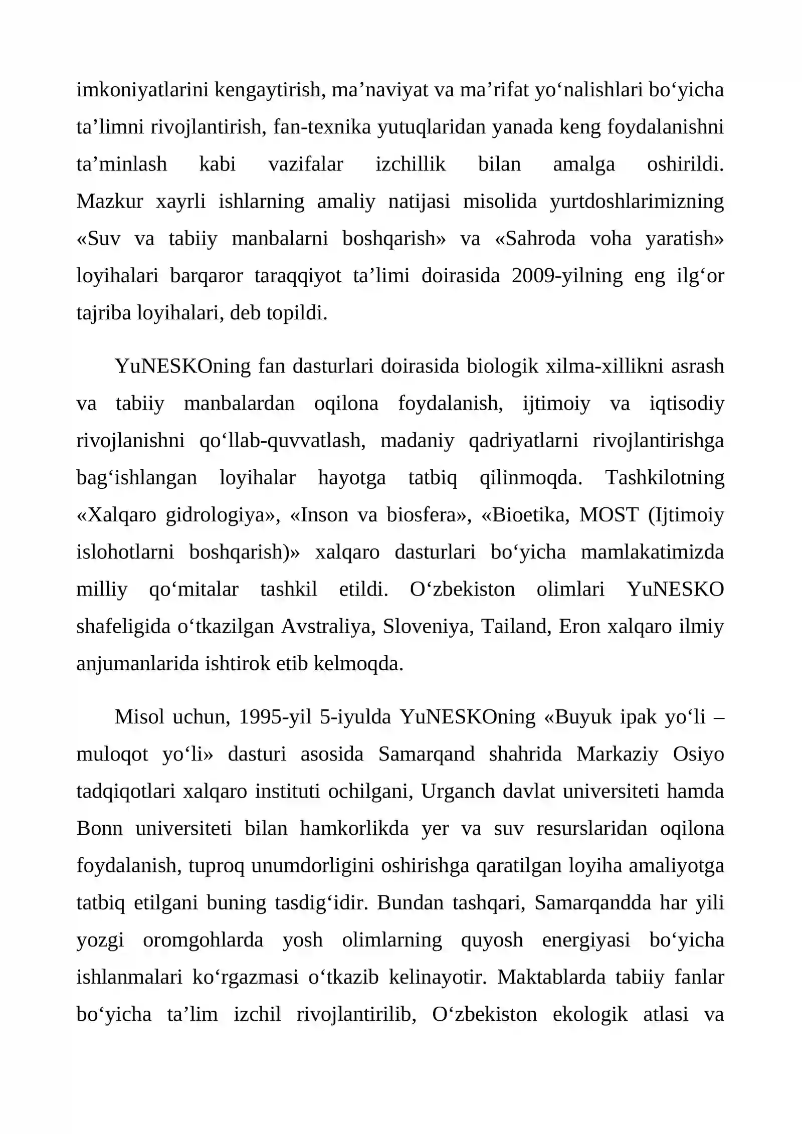O'ZBEKISTON VA YUNESKO HAMKORLIGI 3
