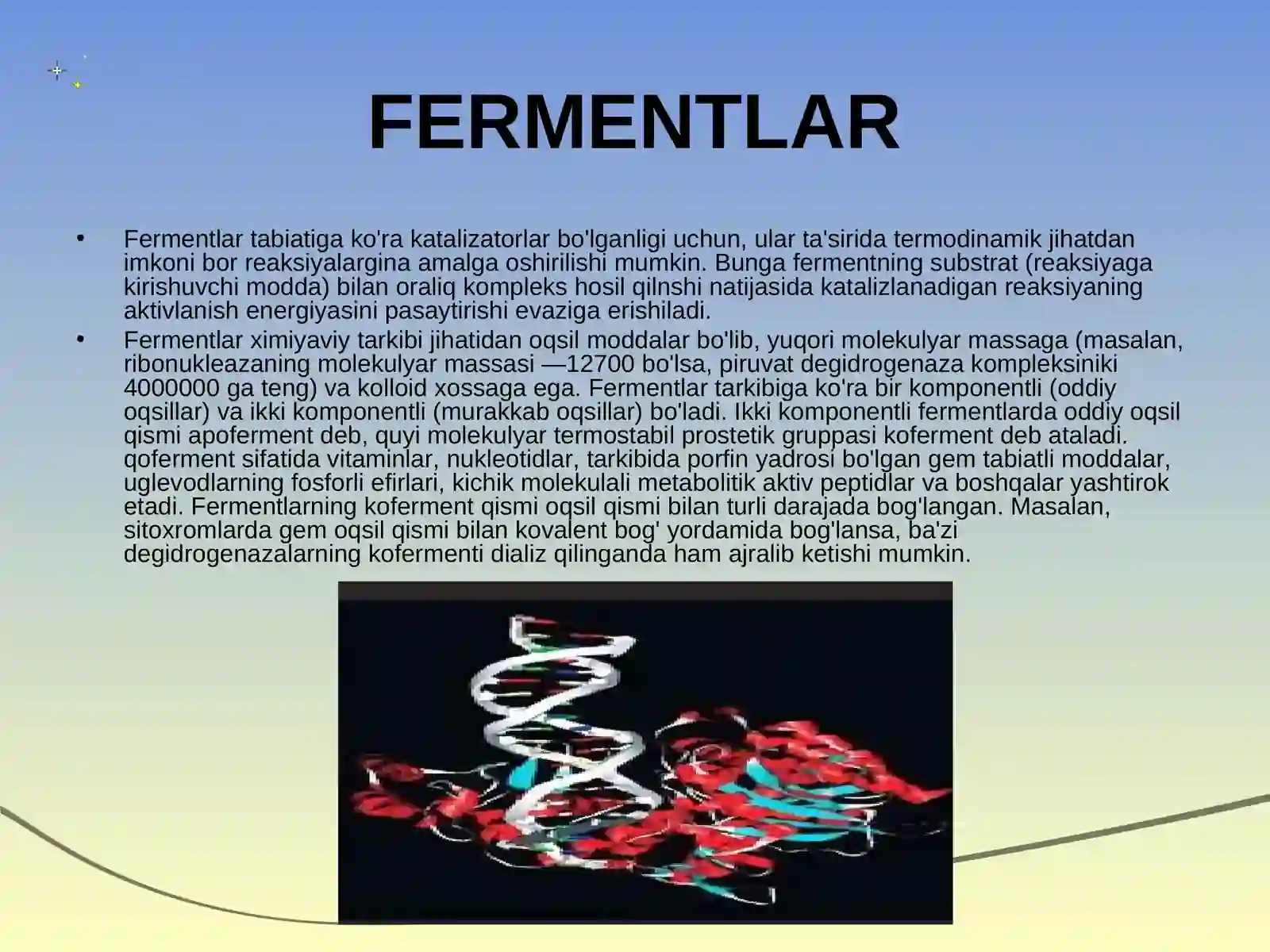 Fermentlar va oqsillar 3