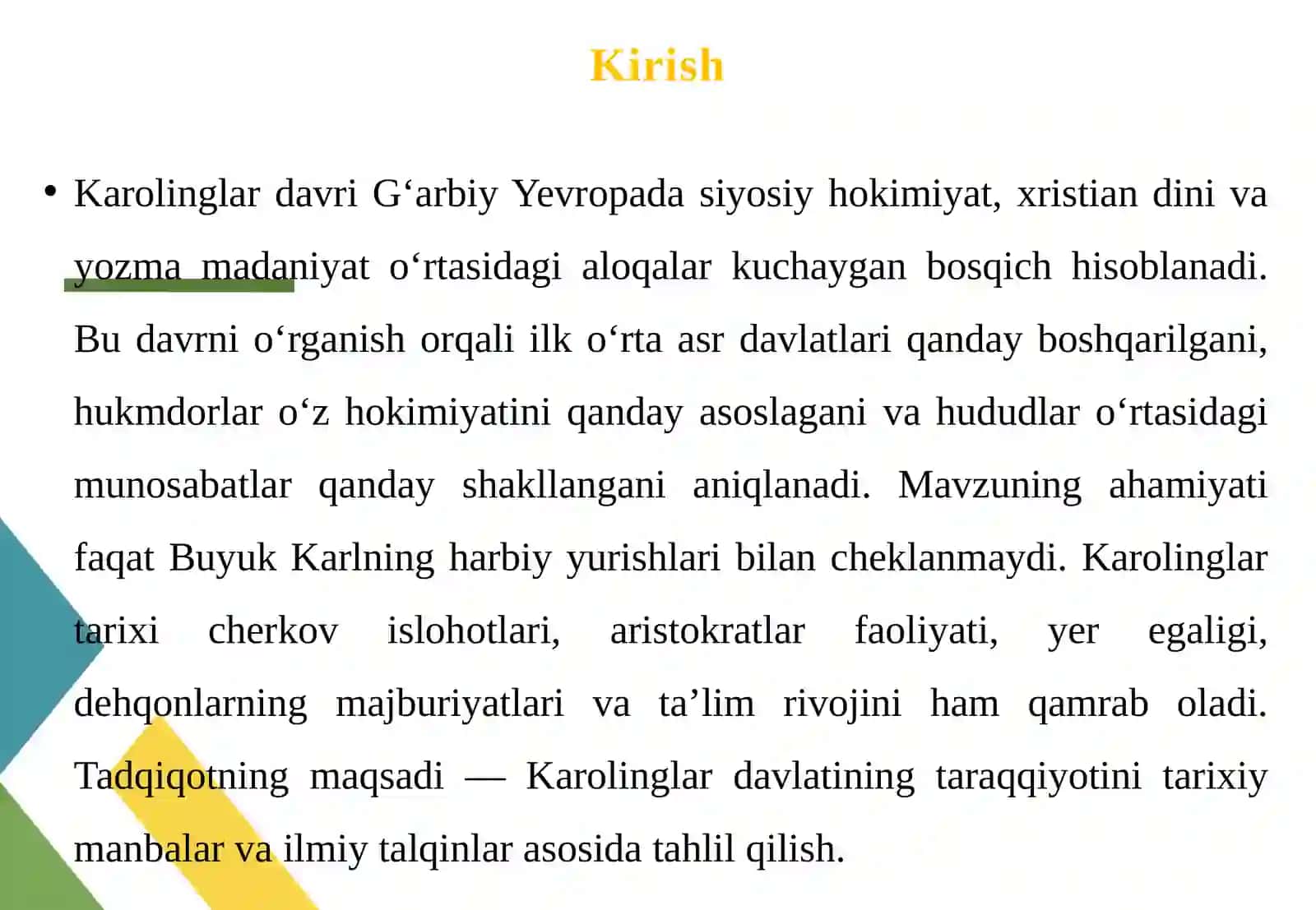 Karolinglardavlati tarixiga oid ilmiy tadqiqotlar 3