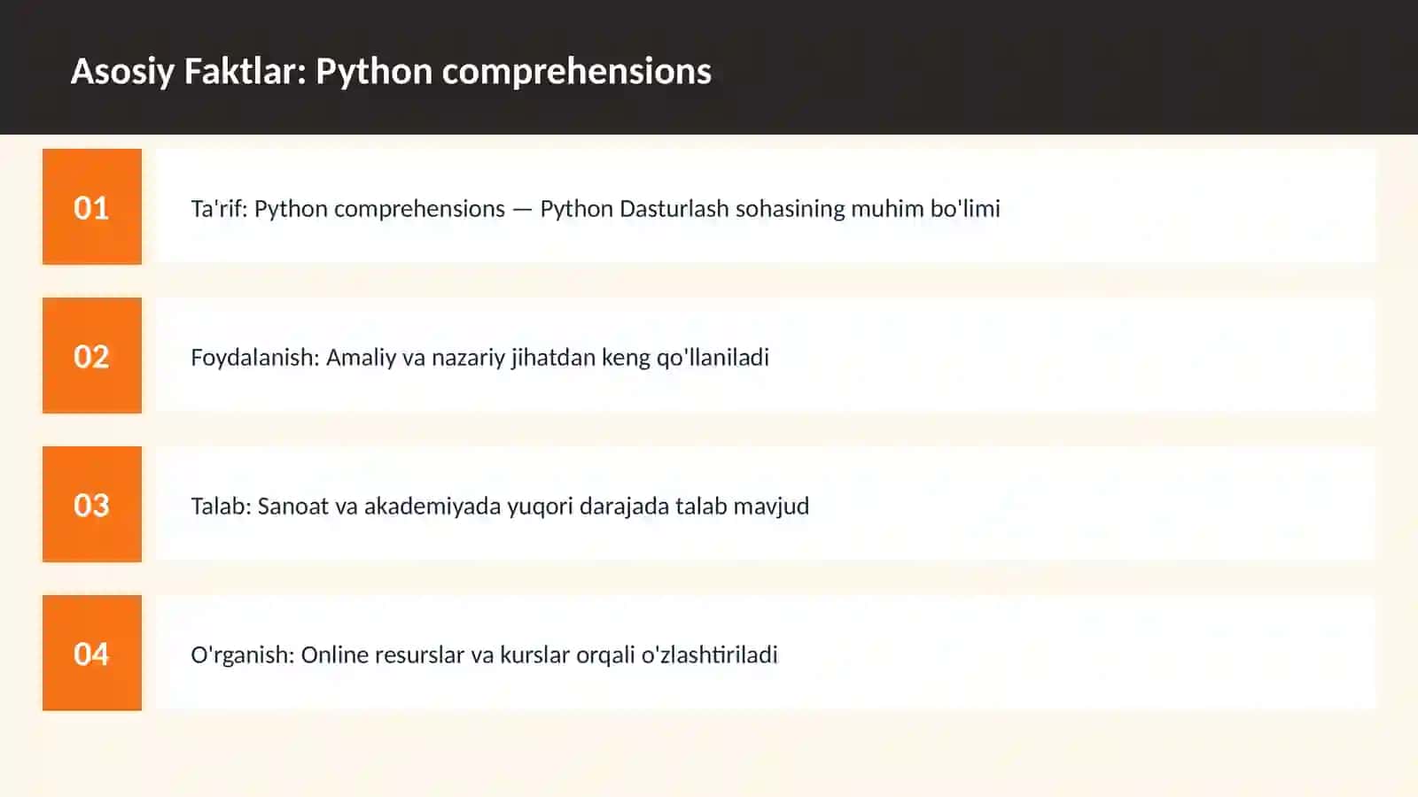 PYTHON DASTURLASH 3