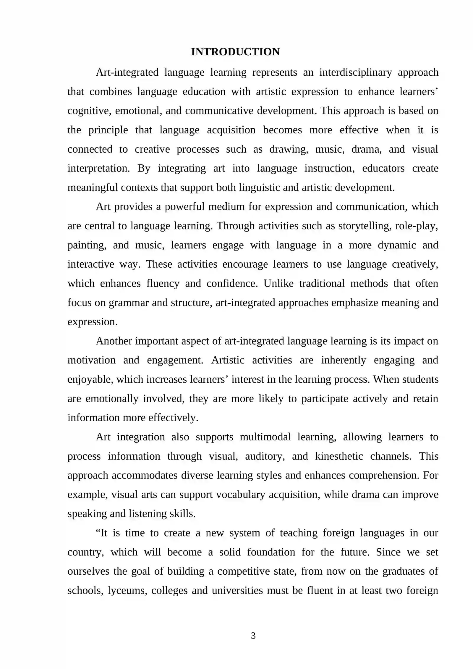 Art-integrated language learning 3