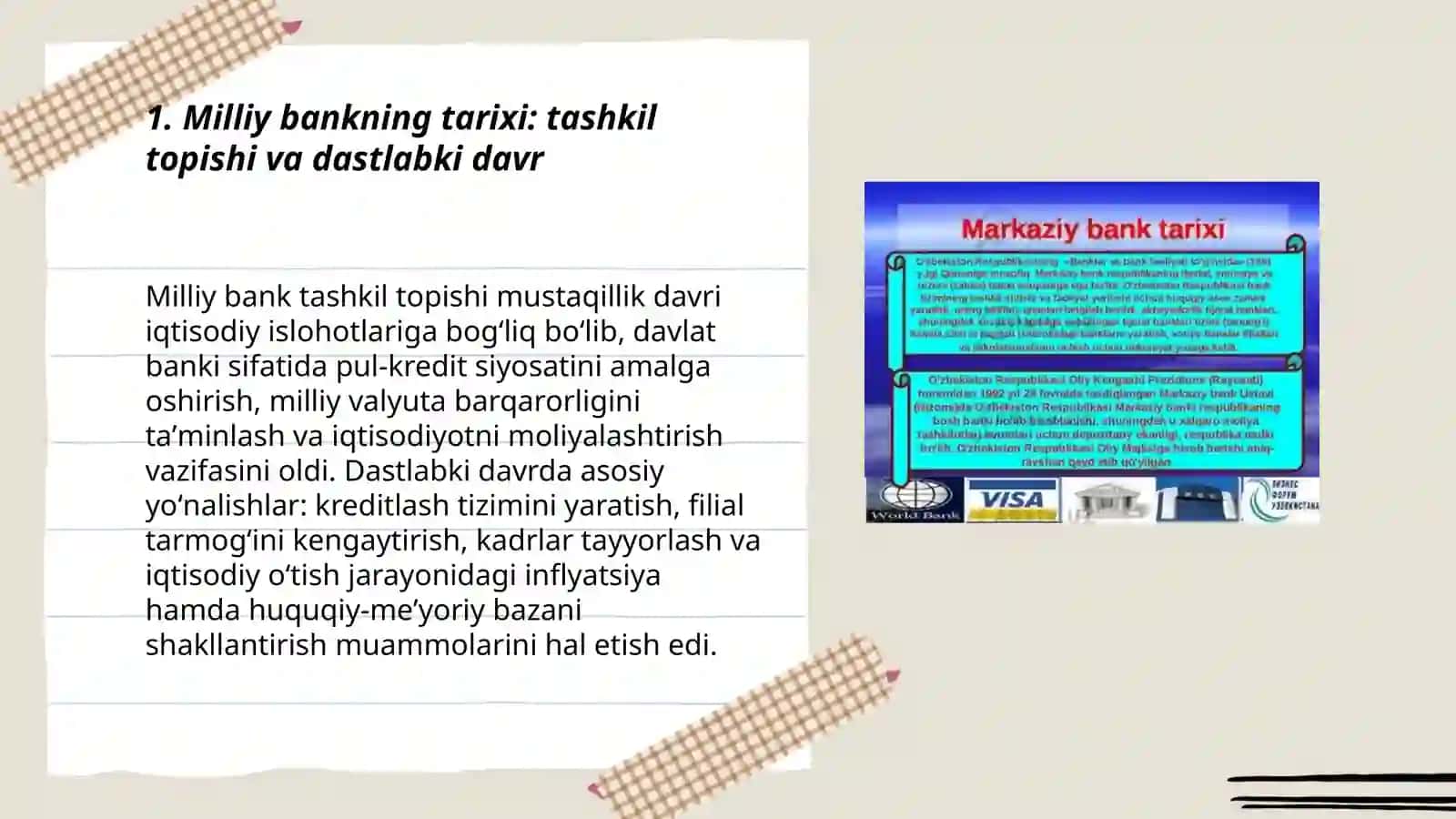 Milliy bankning tarixi: tashkil topishi va dastlabki davr 3