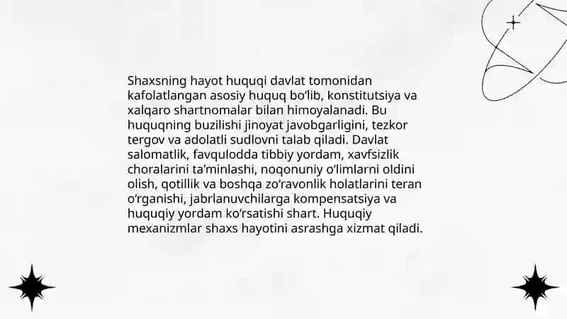 Shaxsiy huquq va erkinliklar 3
