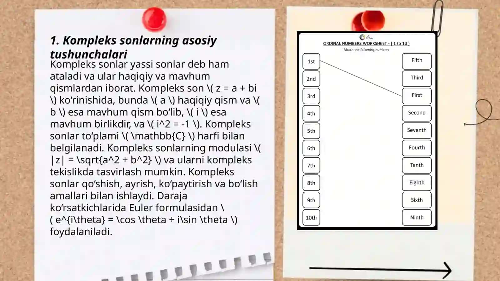 Kompleks sonlar va ular ustida amallar 3