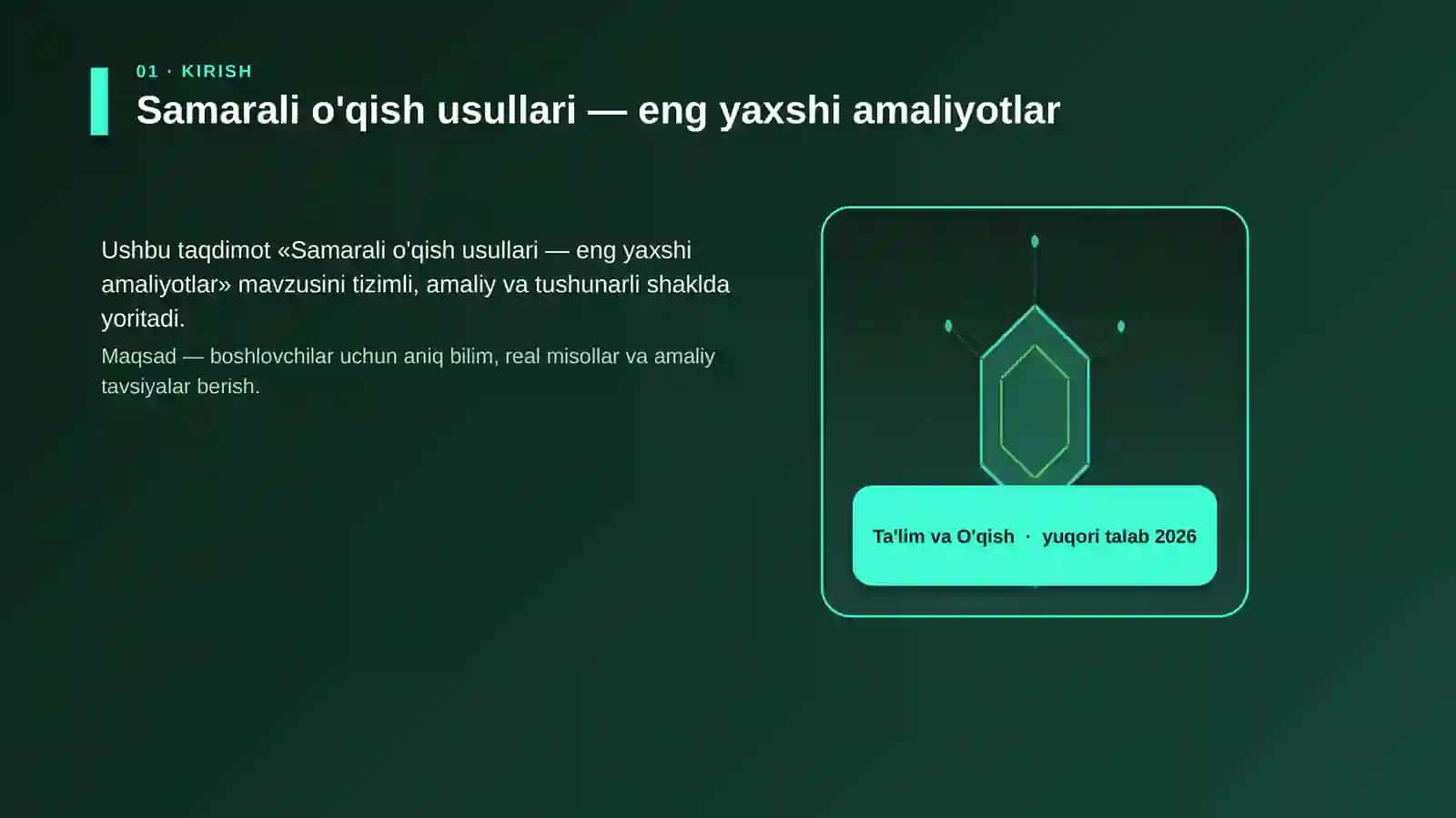 Samarali o'qish usullari — eng yaxshi amaliyotlar 3
