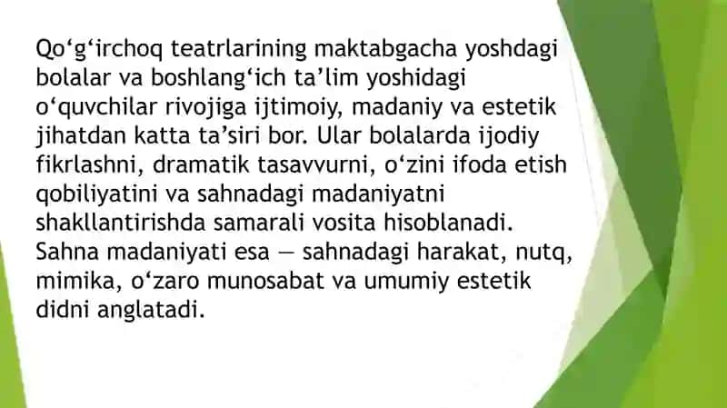 Qo'g'irchoq teatrlari orqali sahna madaniyatini mustahkamlash 3