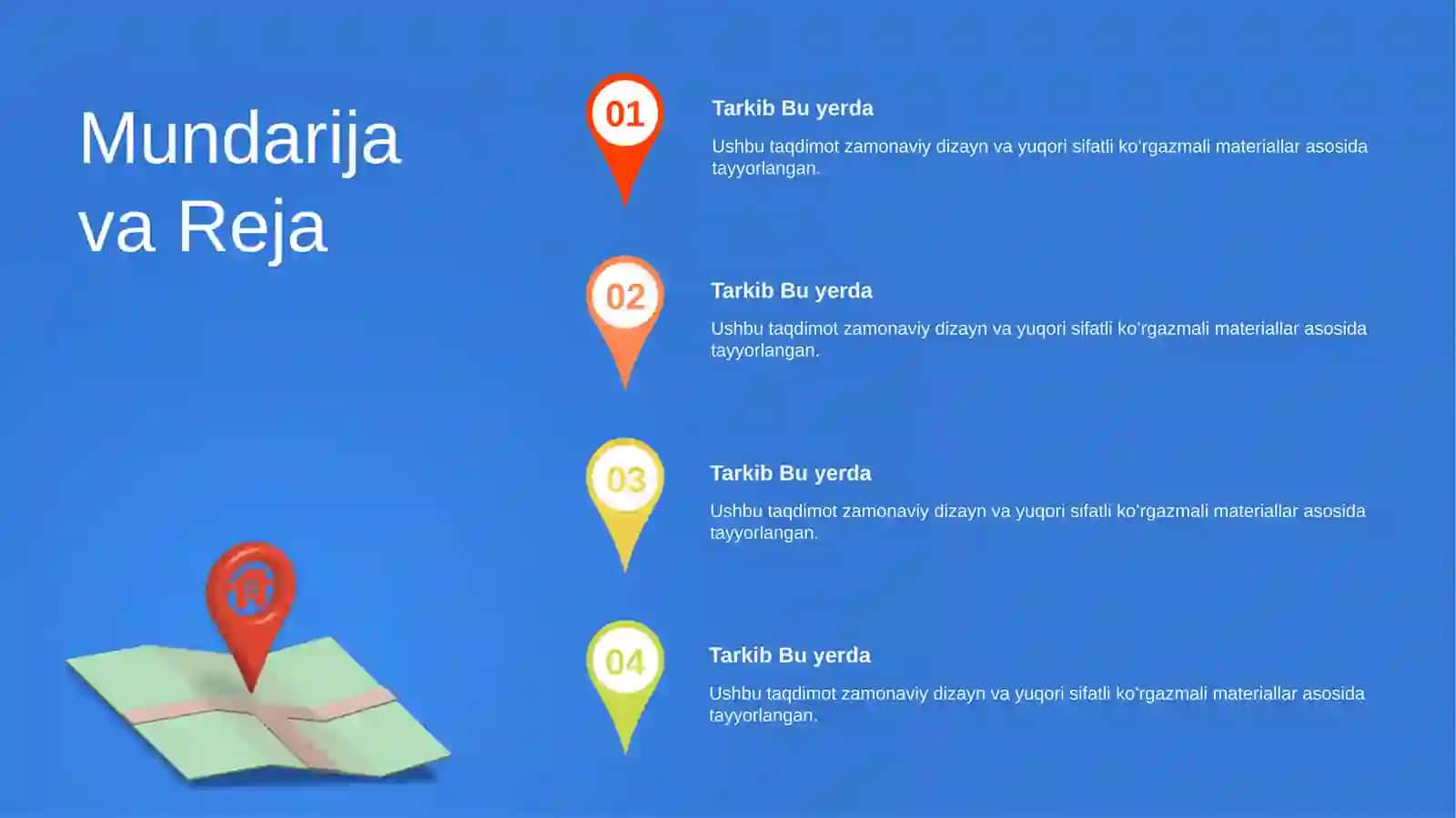 Red Marker Location Taqdimoti (48 Slayd) 3