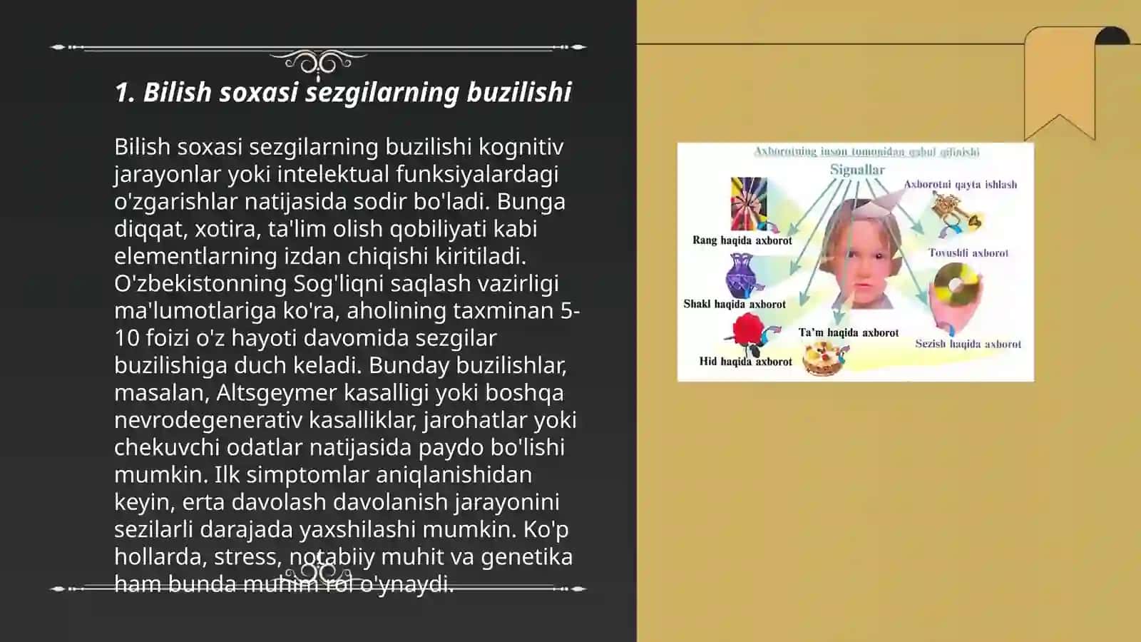 Bilish soxasi sezgi va idrokning turli kasalliklarda buzulishi 3