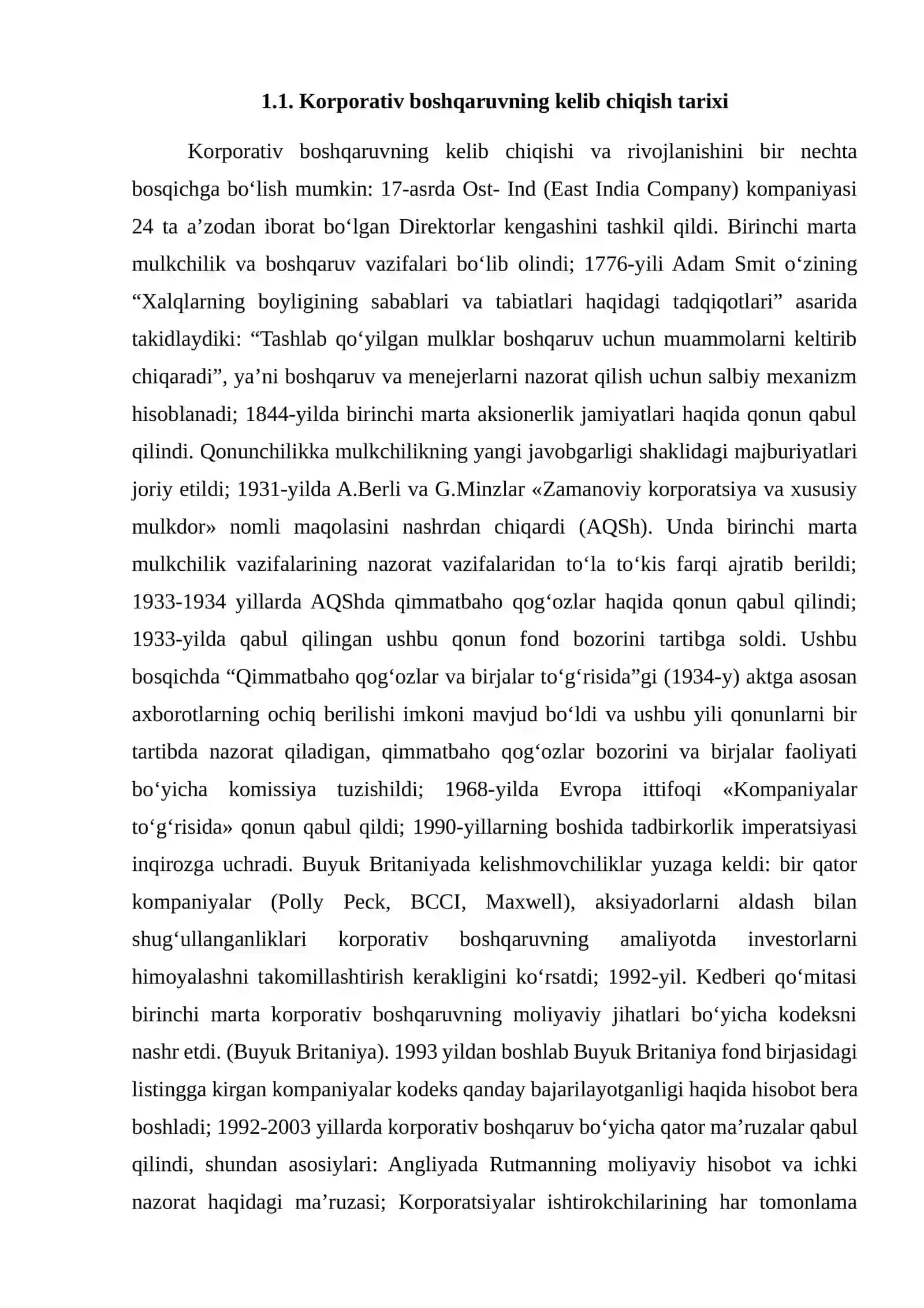 Ichki korporativ boshqaruv jarayonlarida PR 3