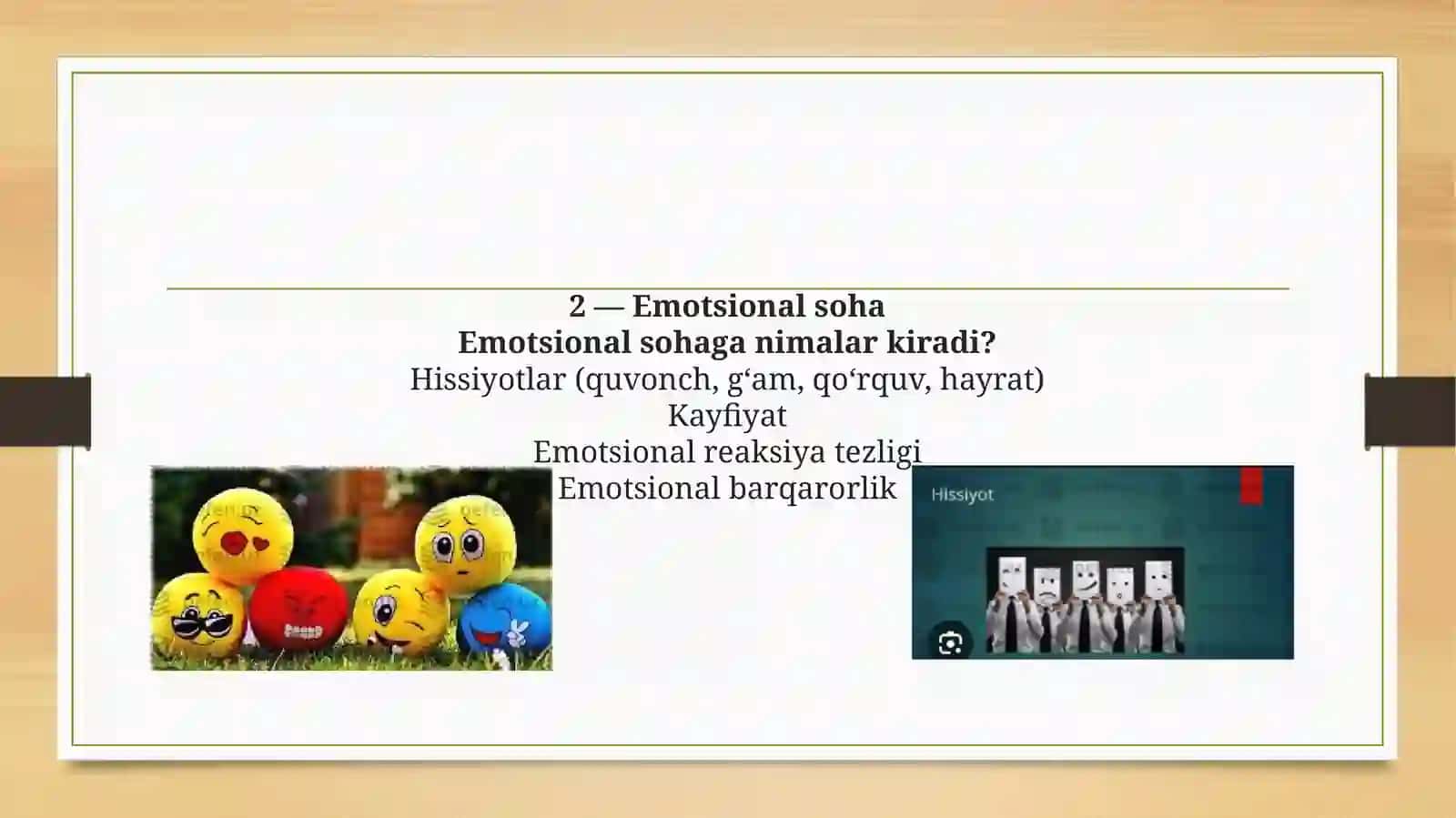 SHAXSNING EMETSIANAL-IDORAVIY SOHASI. PROSOTSIAL XULQ ATVOR 3