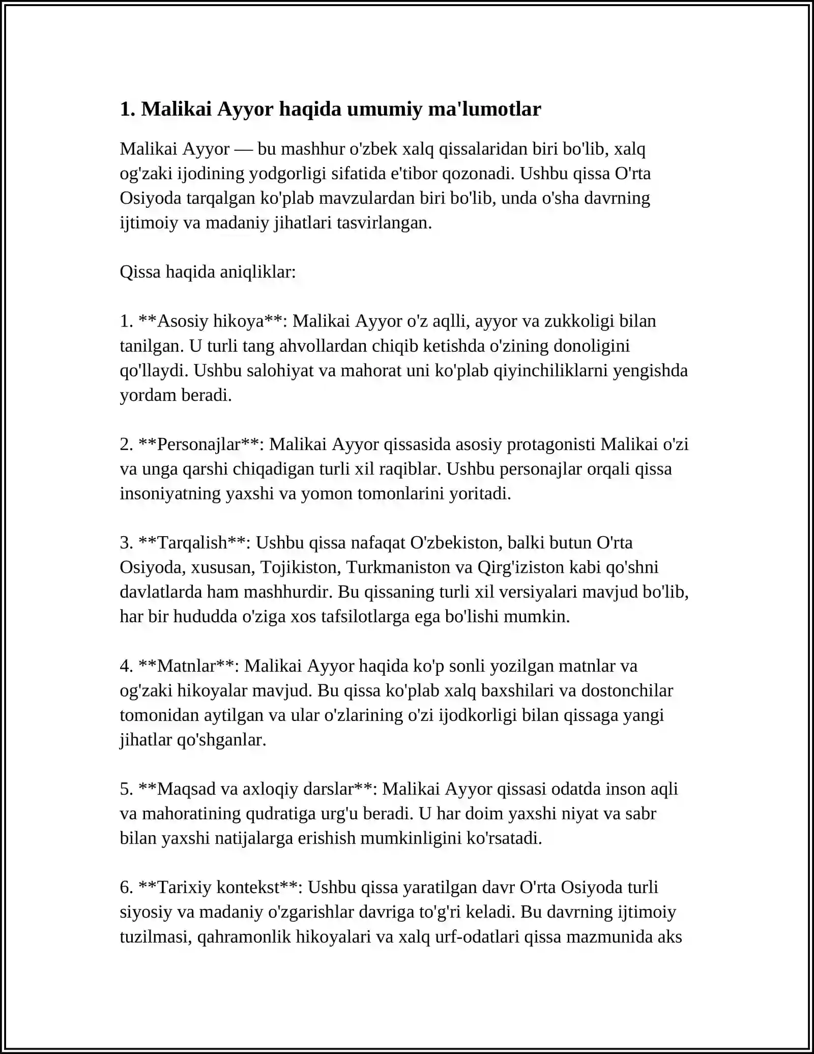 MALIKAI AYYOR DOSTONI 3
