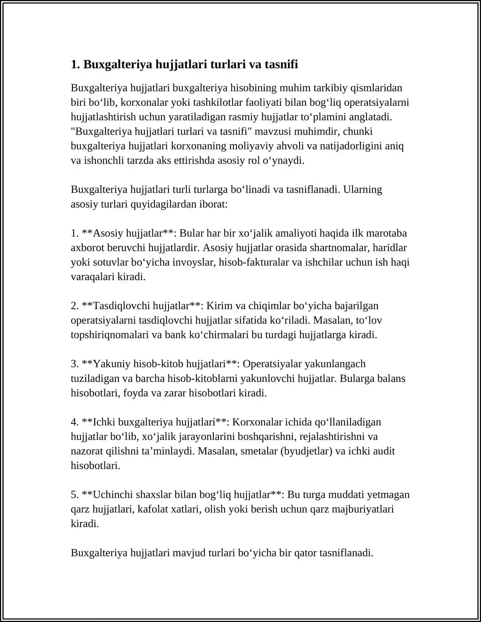 BUXGALTERIYA HISOBI HUJJATLARI 3