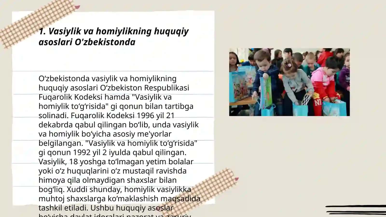 O'zbekistonda mehribonlik uylarida olib boriladigan ijtimoiy-pedagogik faoliyat 3