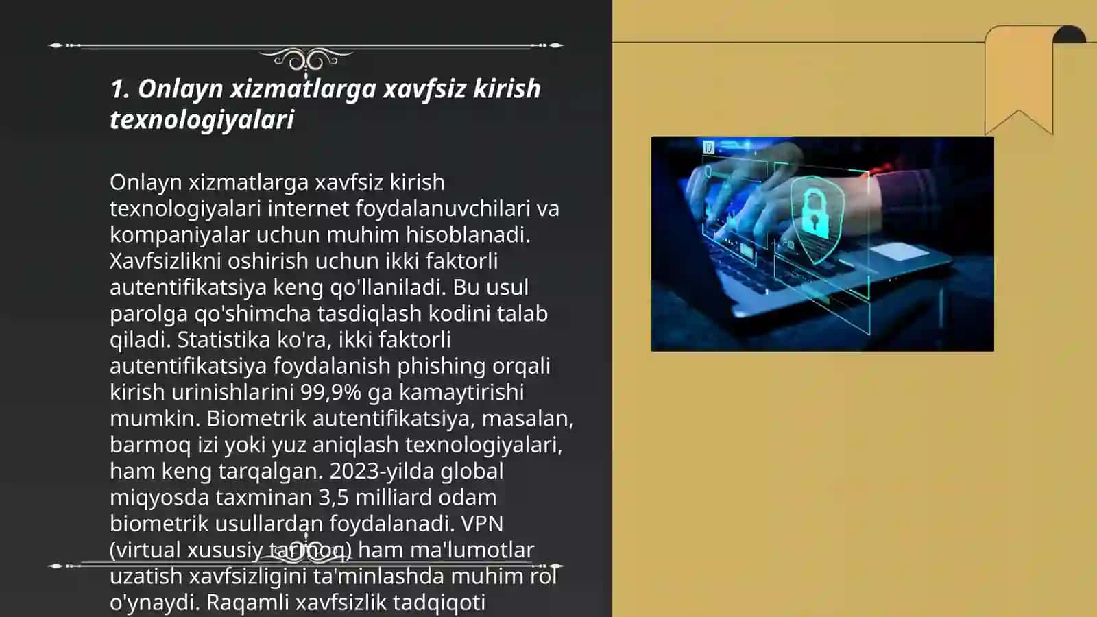 Onlayn xizmatlarning xavfsizligi va ishonchliligi 3