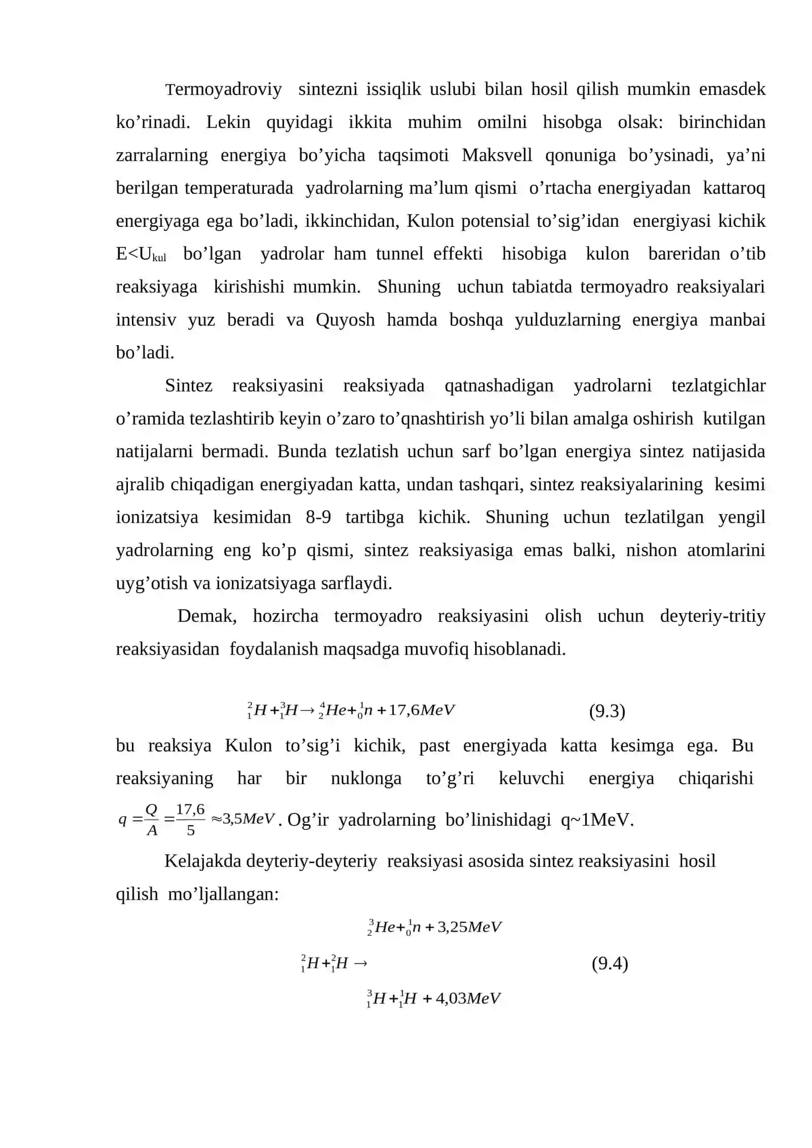 Tеrmoyadroviy sintеz 3