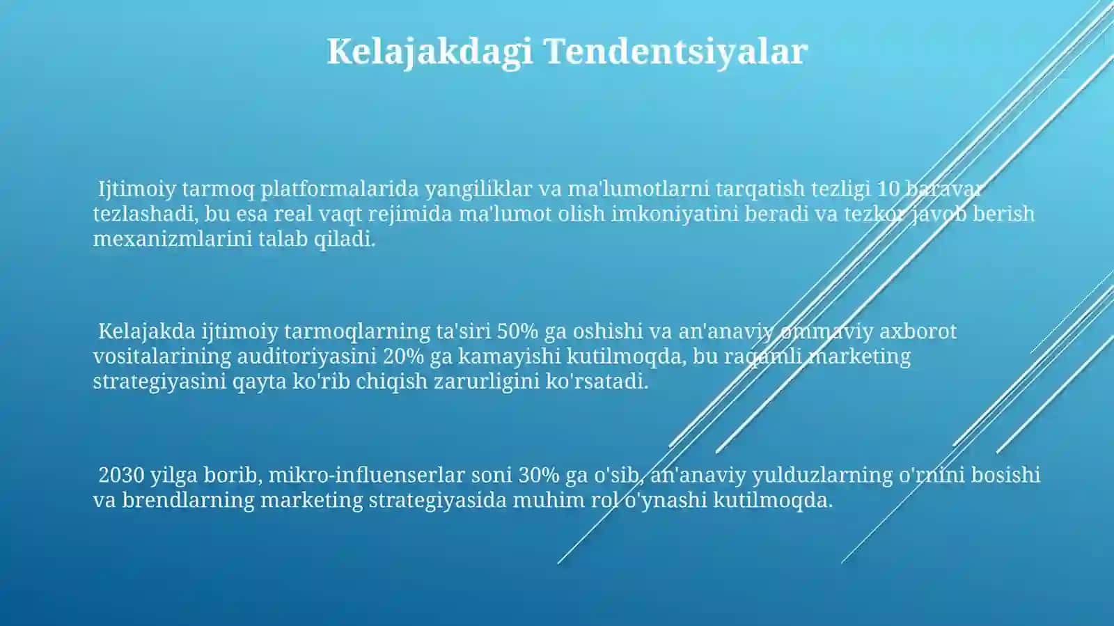 Anʼanaviy va Ijtimoiy Tarmoqlar Galshi 3