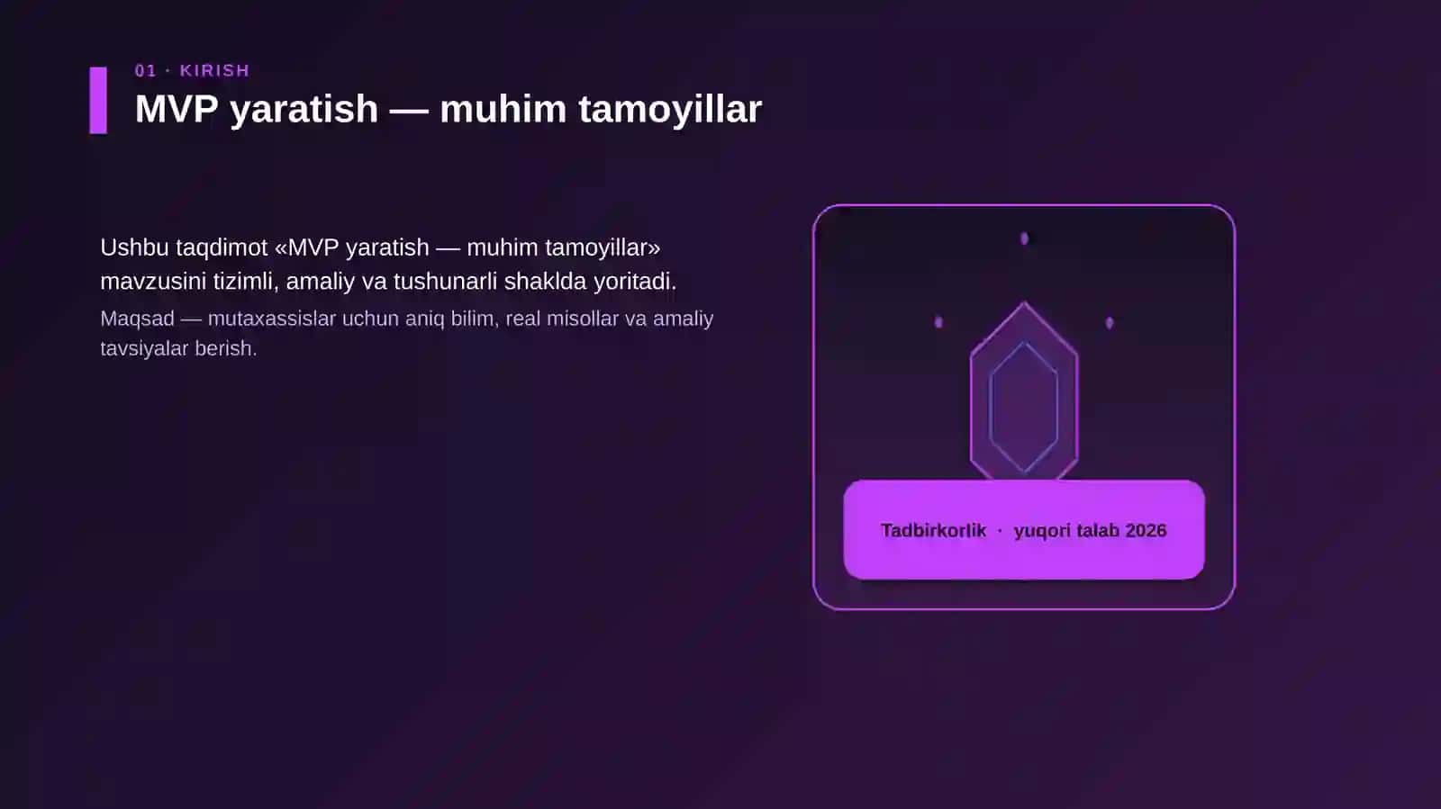 MVP yaratish — muhim tamoyillar 3