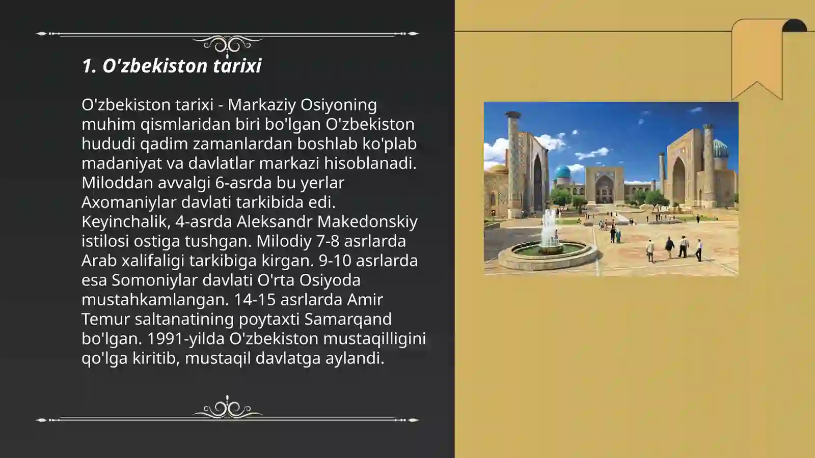 O'zbekiston tarixi 3