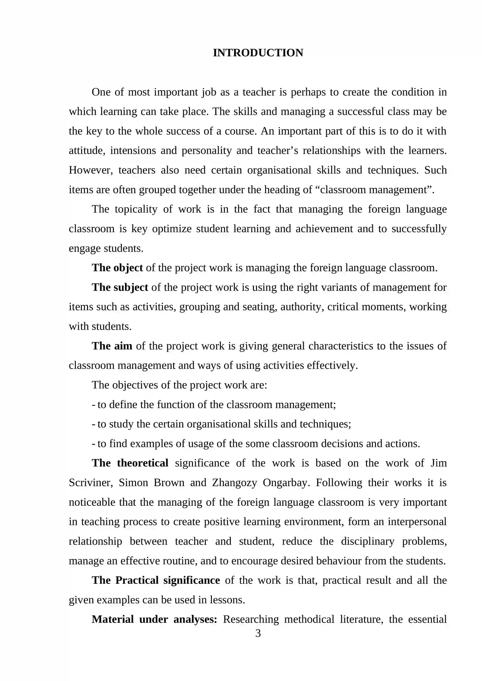 Classroom Management 3
