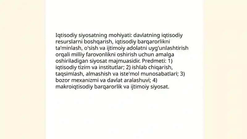 Iqtisodiy siyosatning predmeti va vazifalari 3