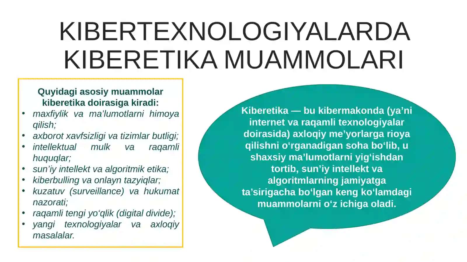 KIBERTEXNOLOGIYADAGI KIBERETIKA MASALALARI 3