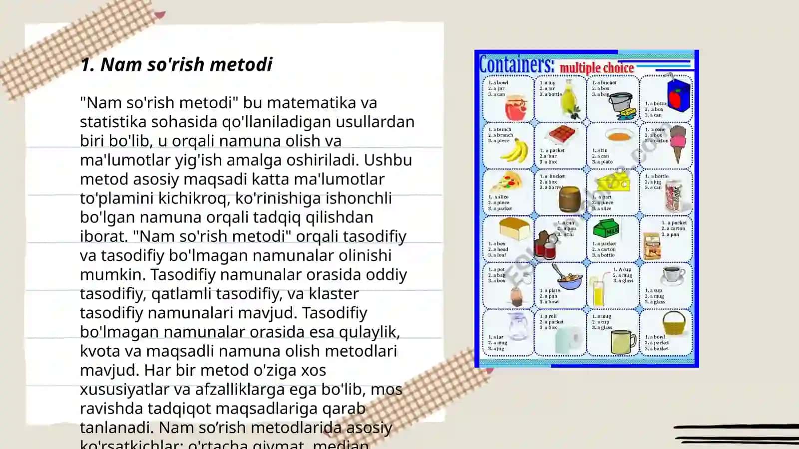 Nam so'rish metodi 3