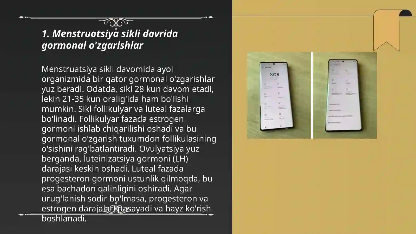 Menstruasion siklning ayollarda kechadigan biokimyoviy jarayoni haqida 3