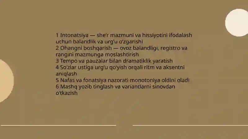 She’rni ifodali o’qish 3