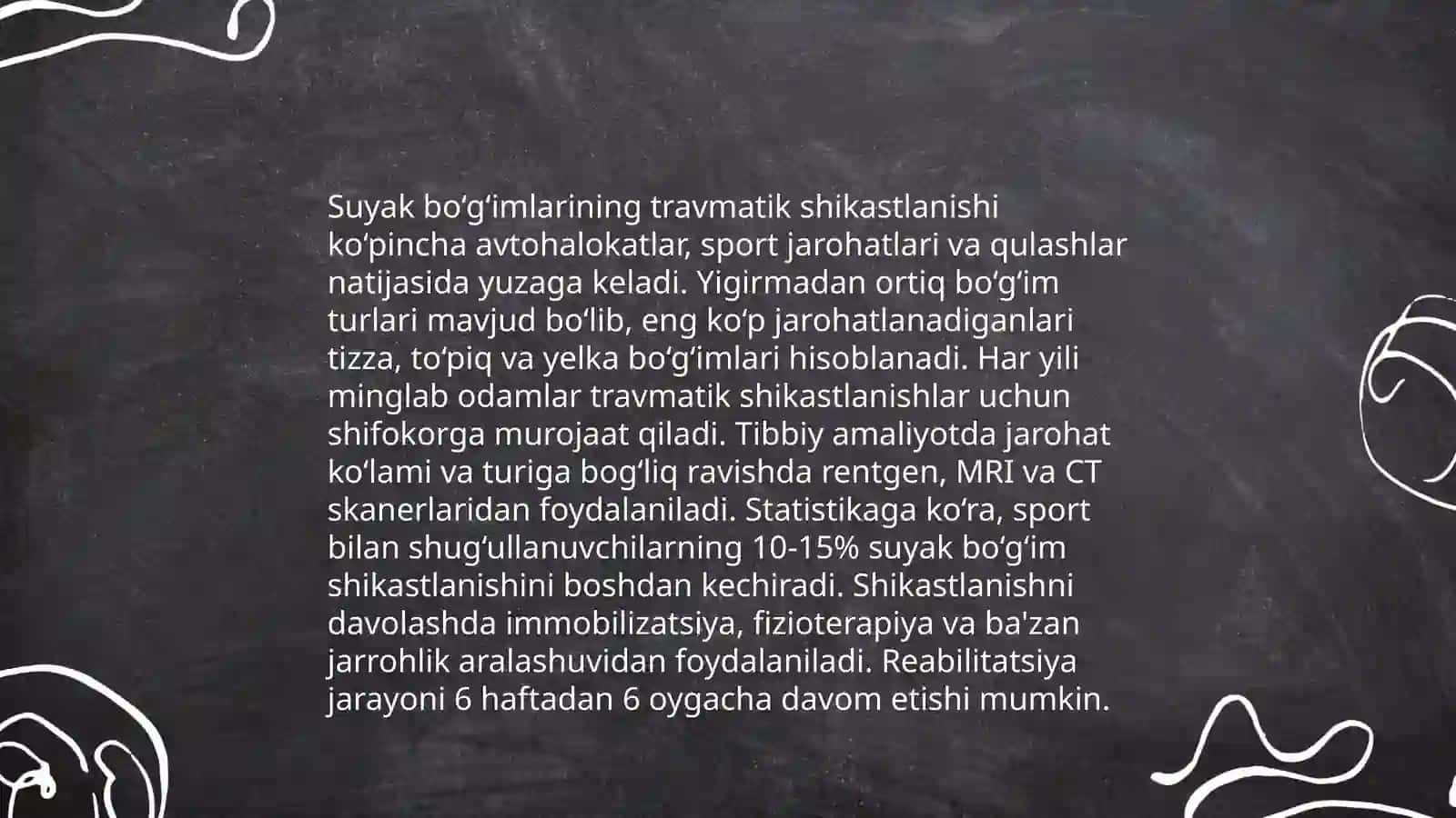 Suyak va bog'imlar kasaliklari 3