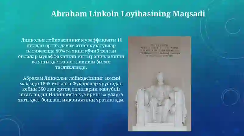 Abraham Linkoln Loyihasi 3