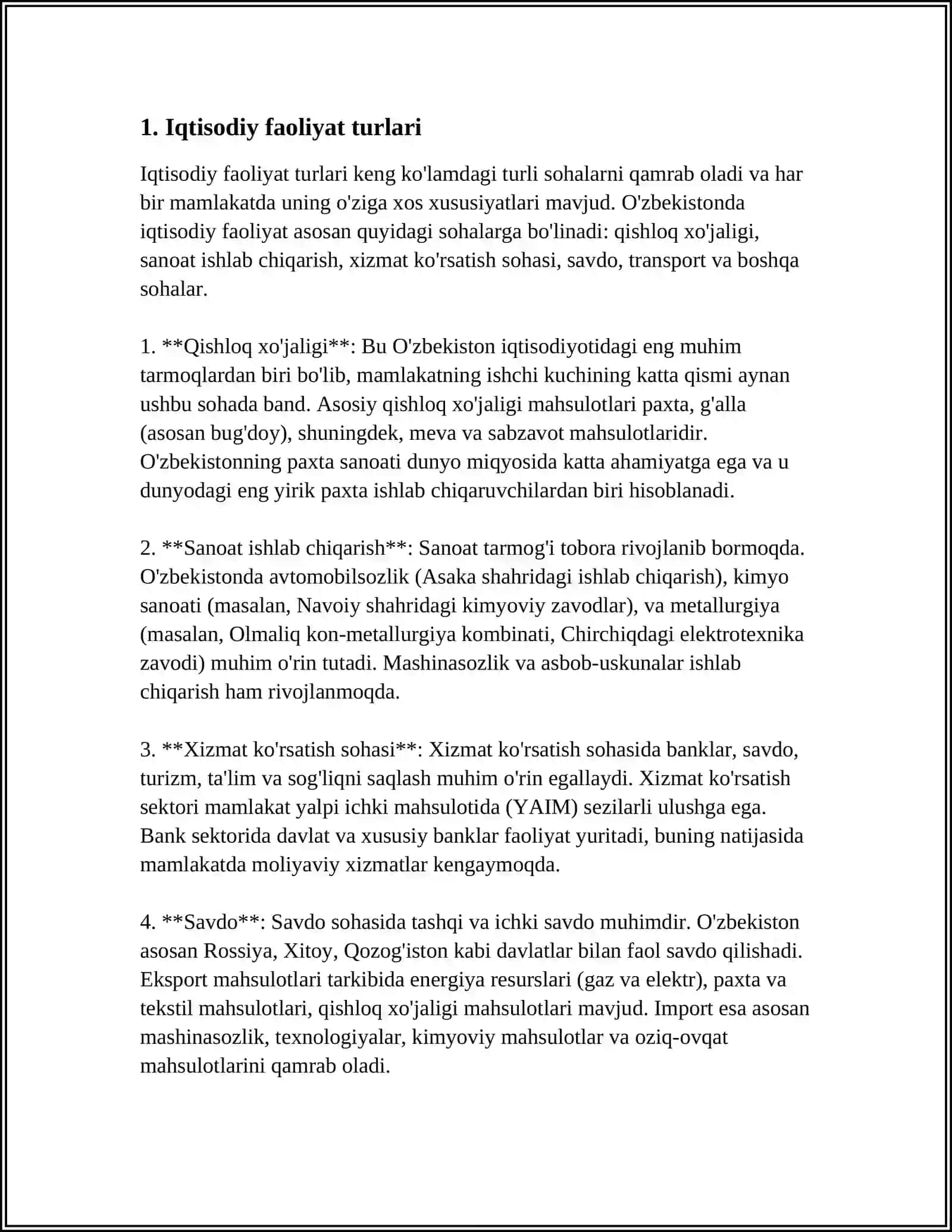 IQTISODIY FAOLIYAT 3