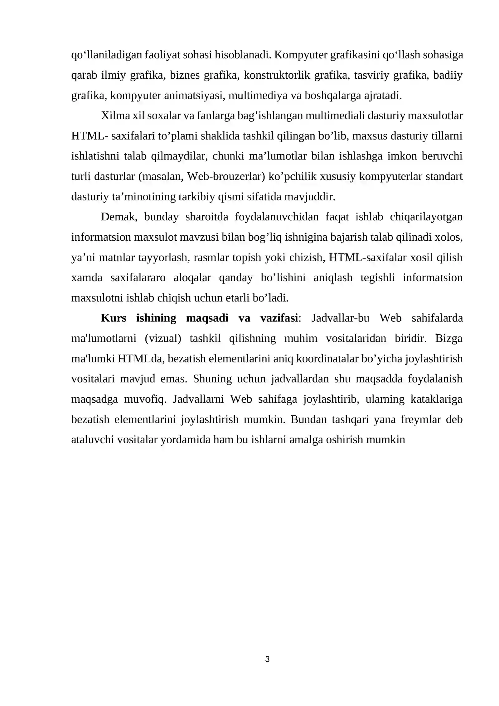 HTML JADVALLARI BILAN ISHLASH 3