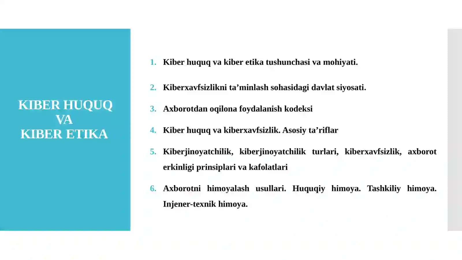 Kiber huquq va kiber etika 3