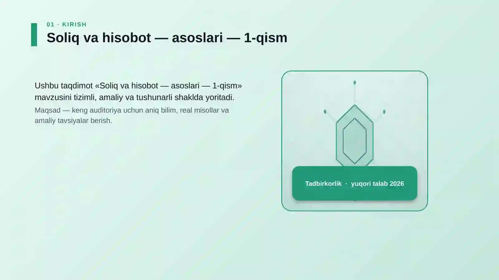 Soliq va hisobot — asoslari — 1-qism 3
