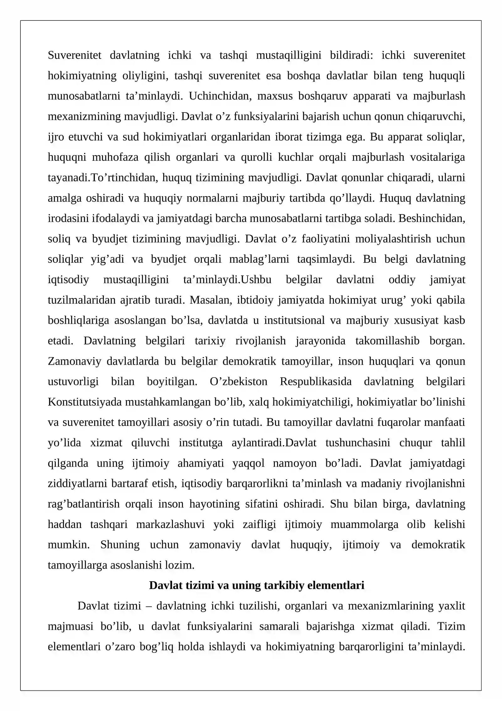 Davlat tizim sifatida, nazariy-huquqiy yondashuv 3