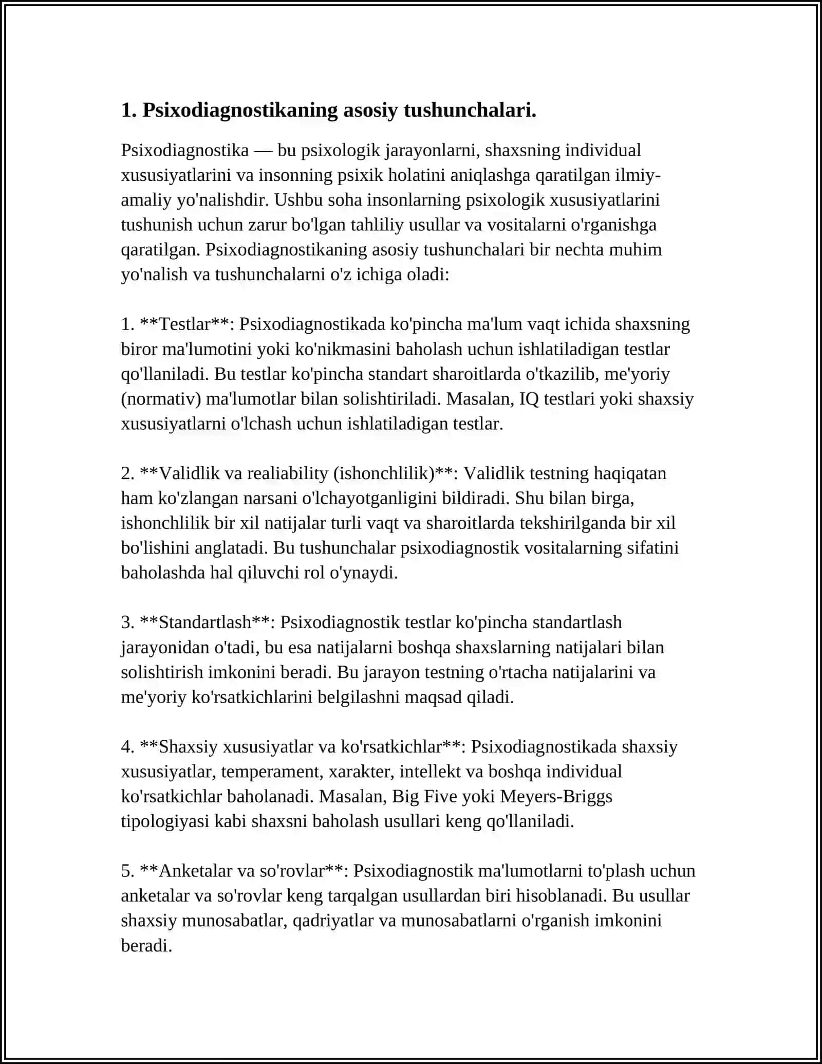 PSIXOGIAGNOSTIKA VA PSIXOLOGIYA TARMOQLARI O'RTASIDAGI BOG'LIQLIK 3