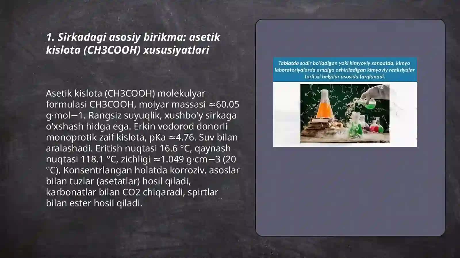 Kimyoviy reaksiya sirka va ichimlik sodasi 3