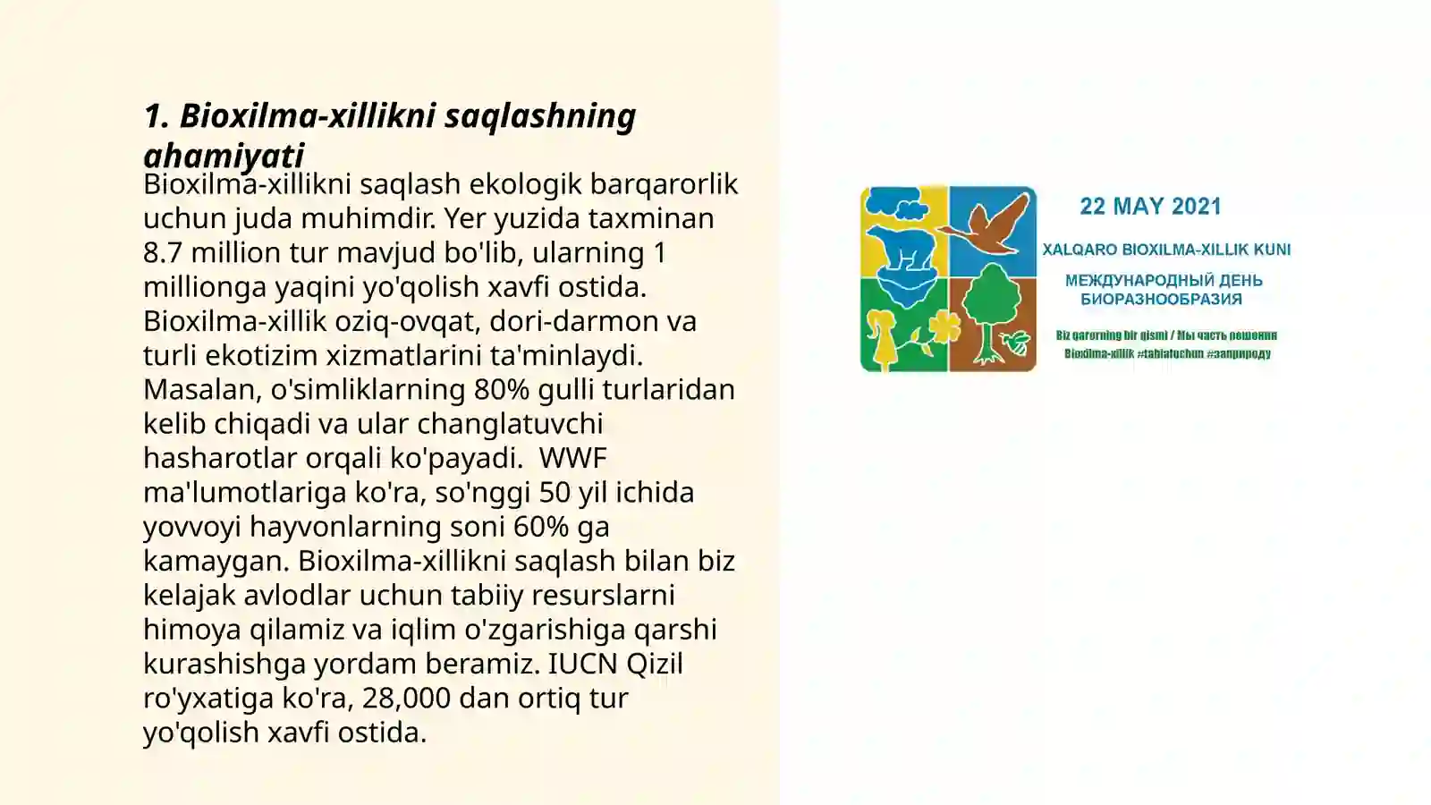 Bioxilma-xillikni saqlash 3