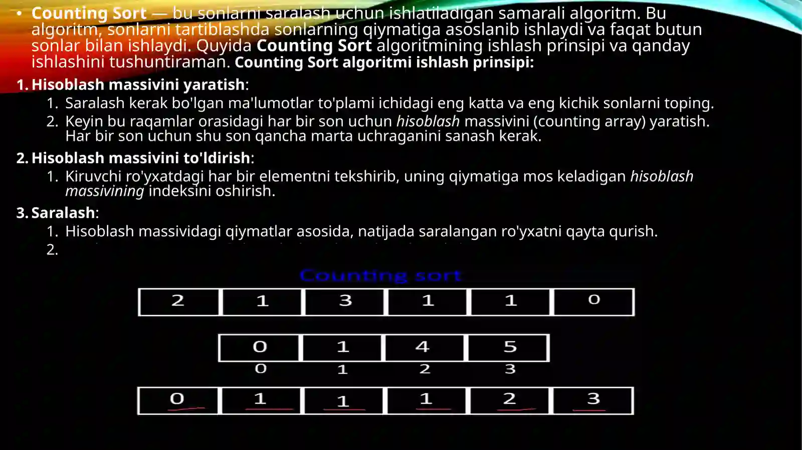 Saralash algoritmlari 3