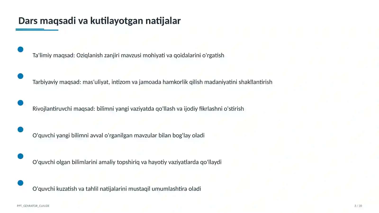 Oziqlanish zanjiri (3-sinf) 3