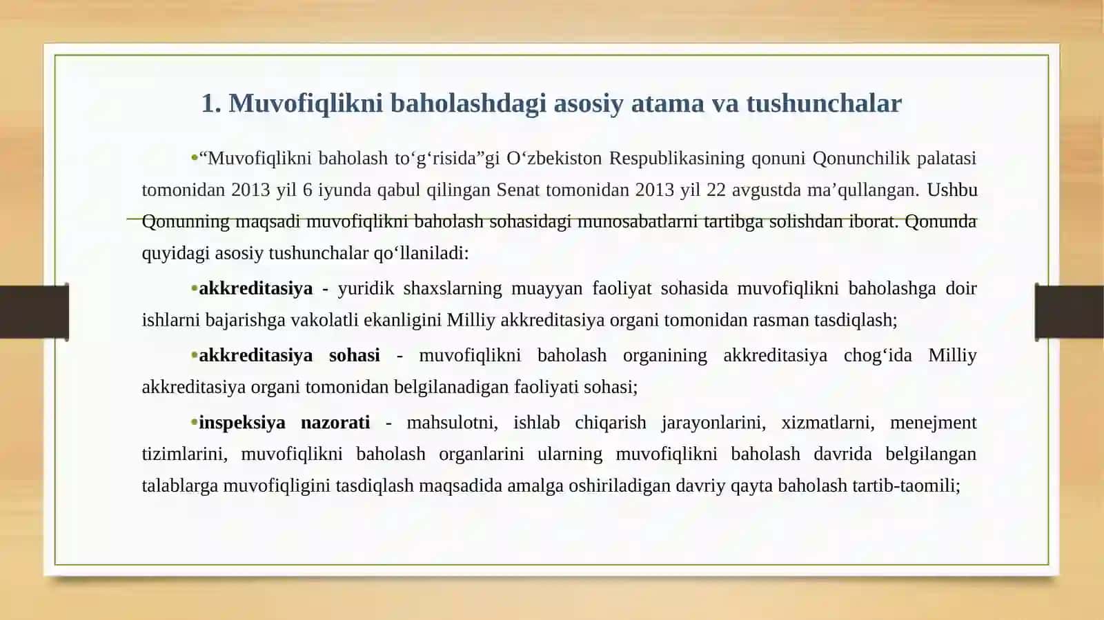 O‘zbеkistоn Rеspublikаsidа muvоfiqlikni bаhоlаsh 3