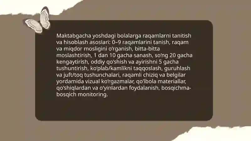 Maktabgacha taʼlim tashkilotlarida tarbiyalanuvchilariga hisoblash usullarini oʻrgatish 3