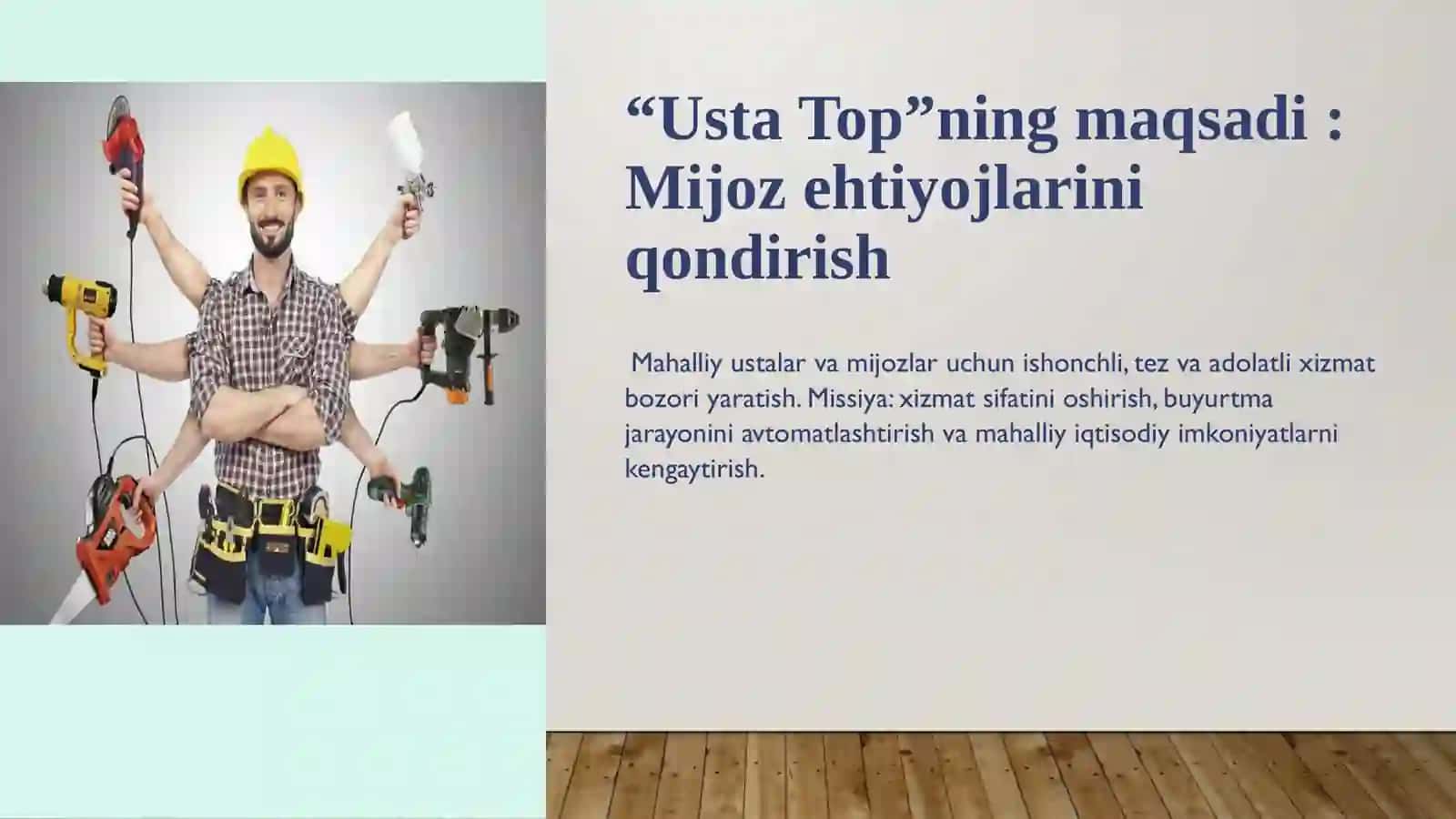 Jamoamiz: Loyiha ortidagi kuchli va tajribali mutaxassislar 3