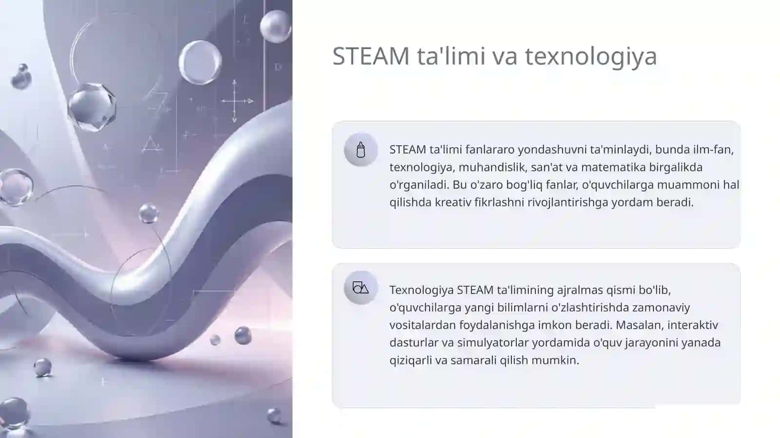 STEAM Texnalogyasida "TECHNOLOGY" va uning oziga xos xususiyatlari 3
