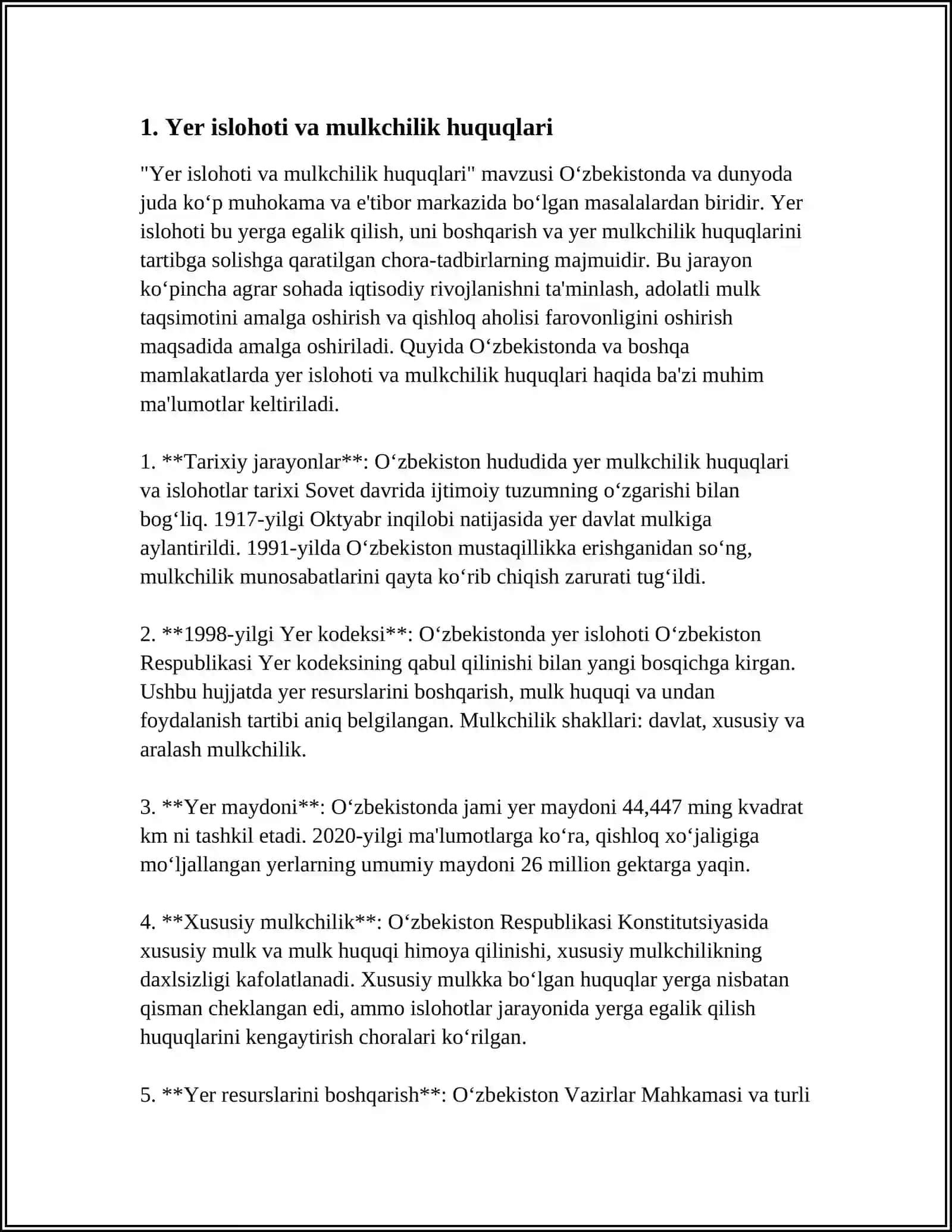 MUSTAQILLIK YILLARIDA QISHLOQ XO'JALIGI VA SANOAT SOHASIDAGI O'ZGARISHLAR 3